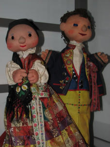 Hand puppets - Vaclav Havlic, The Central State Puppet Theatre Prague, Czech Republic
