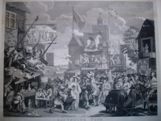Southwark Fair - W. Hogarth 18th Century UK