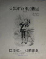 The Secret of Polichinelle. Piano musical score - F Chaudoir/C Soubise 19th Century France Music sheet