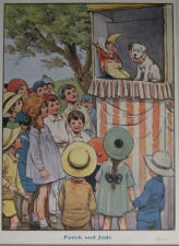 Punch and Judy - Harold Farnush 1940 UK Book plate