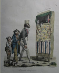 L'occasion fait le larron - Langlume 1830 France Hand coloured lithograph