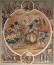 Polichinelle and Pantomime Characters - 19th Century France Advertisment 