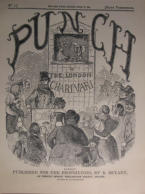 Punch magazine cover. No. 1 17th July 1841. Reproduction - Punch Magazine 20th Century UK Magazine Cover