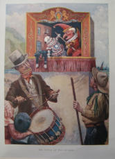 Mr Punch at the Seaside. From 'Chatterbox' - 1920s UK Book plate 
