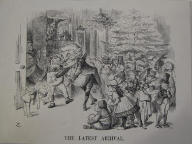 The Latest Arrival'. Punch Magazine - 1882 UK Magazine page
