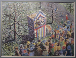 Punch and Judy show - K. A. Jarvis 20th Century UK Print 