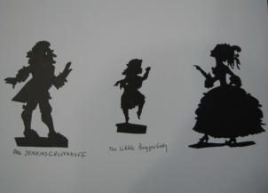 Three Silhouettes for characters - Lotte Reiniger 20th Century Germany silhouettes