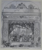 Marionette Theatre, Adelaide Street, Strand - 1852 UK print