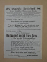 Der Struwwelpeter - 19th Century German playbill 