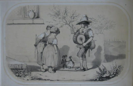 Puppets al la Planchet - 19th Century French lithograph 