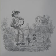 The Boy who makes the puppets Dance - 19th Century UK Lithograph