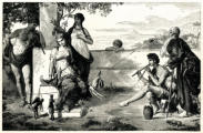 Puppet Player in Pompeii - UK engraving