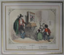 Los Titeres - 19th Century Spanish hand coloured print