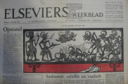 Elseviers 9th October 1965. Political Wayang Kulit cartoon - Joeie 1965 Holland Newspaper 