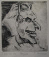 Devil Head - Teufel 1986 Germany Engraving 