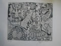 15 of 19 lino prints by Roger Whitmore - Roger Whitmore 1971/72/73/74/ UK Lino prints