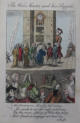 The Wire Master and his Puppets - 1810 UK Coloured engraving 