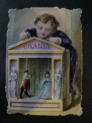 Boy with a model theatre - 19th Century Germany Victorian chromo