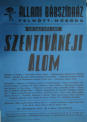 Allami Babszinhaz. Szentivaneji alom. Midsummers Night Dream - 1964 Hungary poster