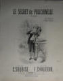 The Secret of Polichinelle. Piano musical score - F Chaudoir/C Soubise 19th Century France Music sheet