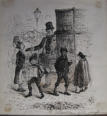 The Collection after Performance - M. B. 1838 UK Pen and ink drawing