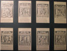 Punch and Judy. Series of 8 mounted prints. Reprint of early 19th century book - 20th Century UK Book page