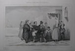 Petits Theatres de Naples - Marionettes - Em Wattier 19th Century Italy Book plate