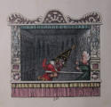 Hand coloured book plate from Payne-Collier Punch and Judy - George Cruikshank 1827 UK Hands coloured book plate