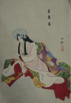Bunraku Play design folio. 2 of 4 prints (3 puppets and 1 scene) - Kunobu (1848-1941)